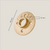 Teller 3/4" – Gold | 4 Schraublöcher