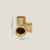 3-Way Connector 90° – Gold