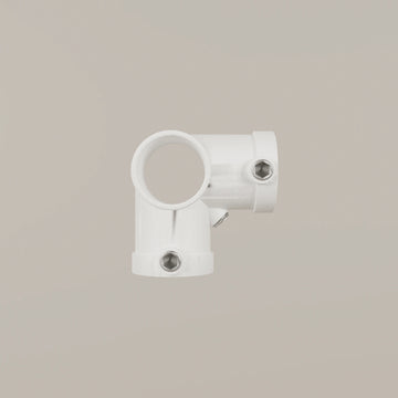 Fitting 3-Fach Eck Klemme Offen – Weiß