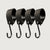 S-Haken – 4er Set | mit Gummischlaufe