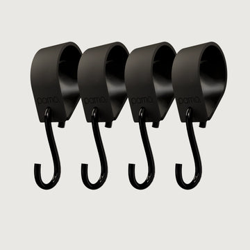 S-Haken – 4er Set | mit Gummischlaufe