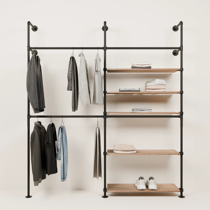 KIM DOUBLE 2 OAK – 5 Regalböden rechts