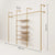 KIM 3 OAK – 5 shelves | gold