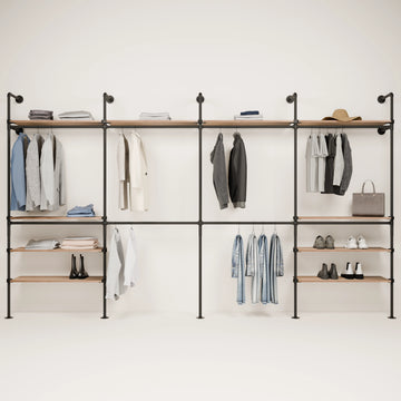 KIM DOUBLE 4 OAK – 10 Regalböden oben