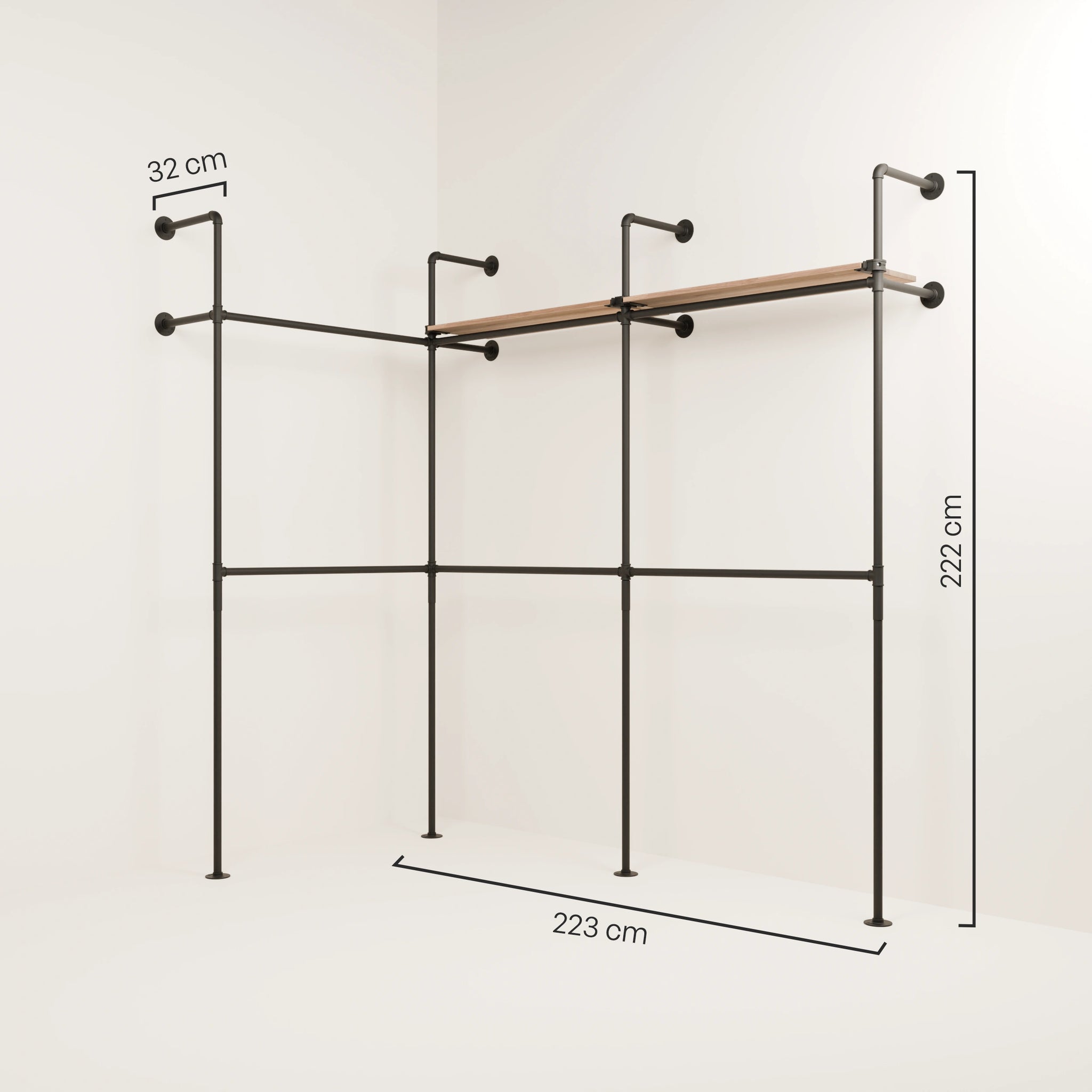 KIM EDGE DOUBLE 3 OAK – 2 shelves