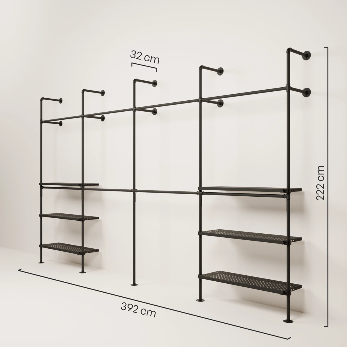 KIM DOUBLE 4 METAL – 6 shelves
