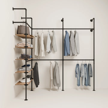 KIM EDGE DOUBLE 3 OAK – 5 Regalböden