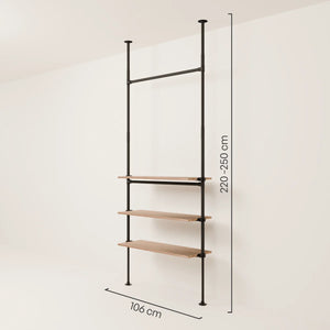 LOFT 1 OAK – 3 Regalböden