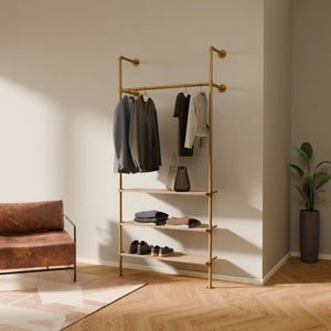 KIM 1 OAK – 3 Regalböden | Gold