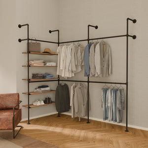 KIM EDGE DOUBLE 3 OAK – 5 shelves