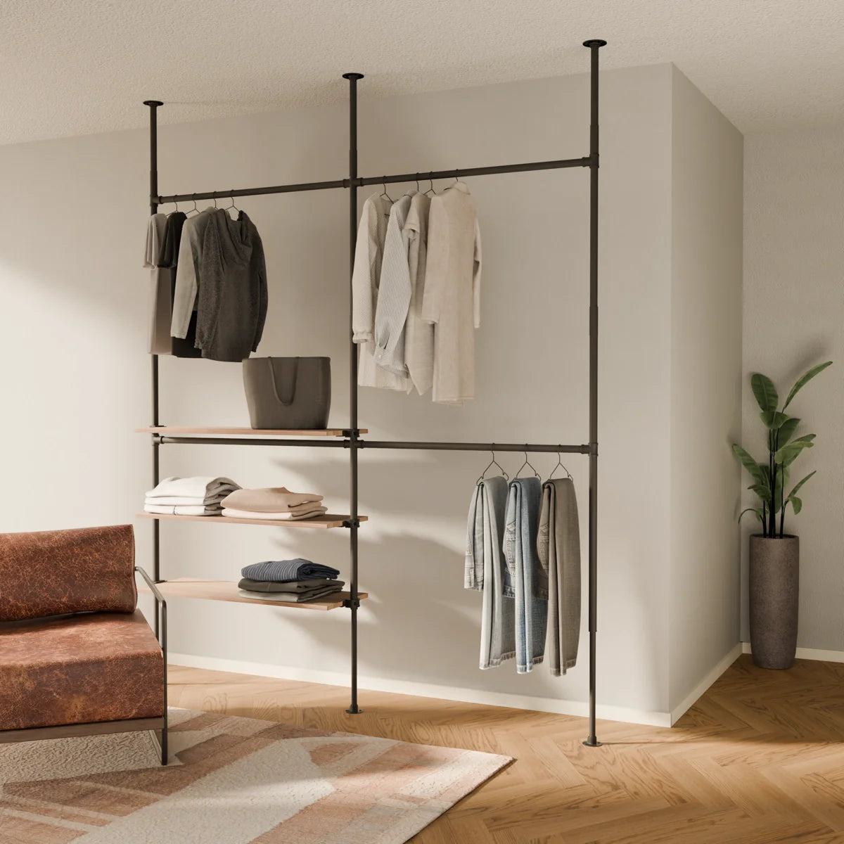 LOFT 2 OAK – 3 Regalböden