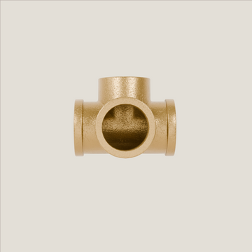4-Way Connector 90° – Gold