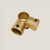 3-Way Corner Clamp Open – Gold
