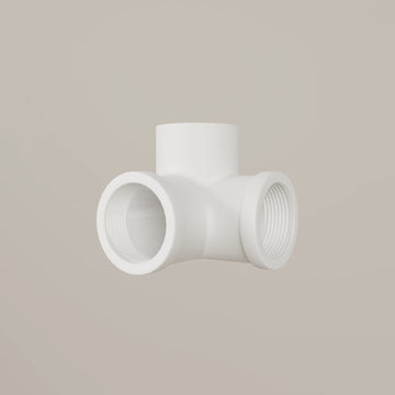 3-way connector 90° – white
