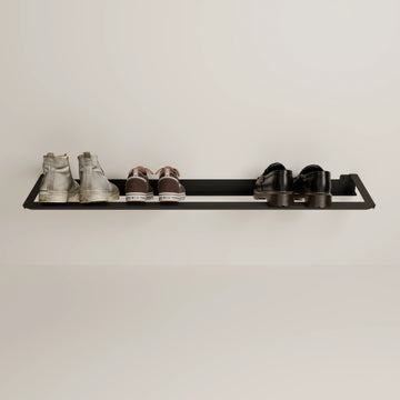Shoe rack – Black | Wall mounting