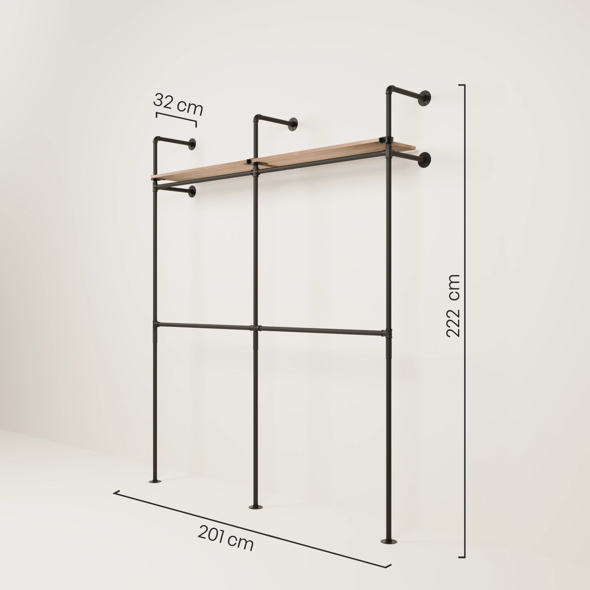 KIM DOUBLE 2 OAK – 2 Regalböden