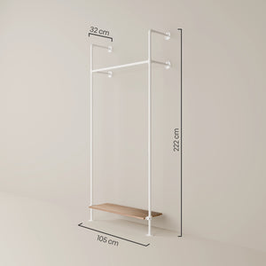 KIM 1 OAK – 1 Regalboden unten | Weiß
