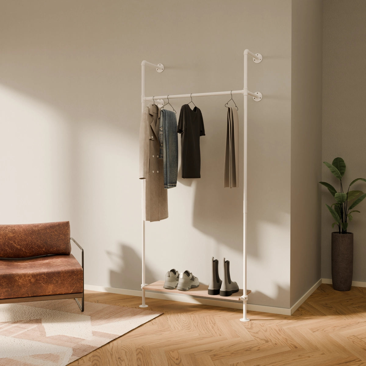 KIM 1 OAK – 1 Regalboden unten | Weiß