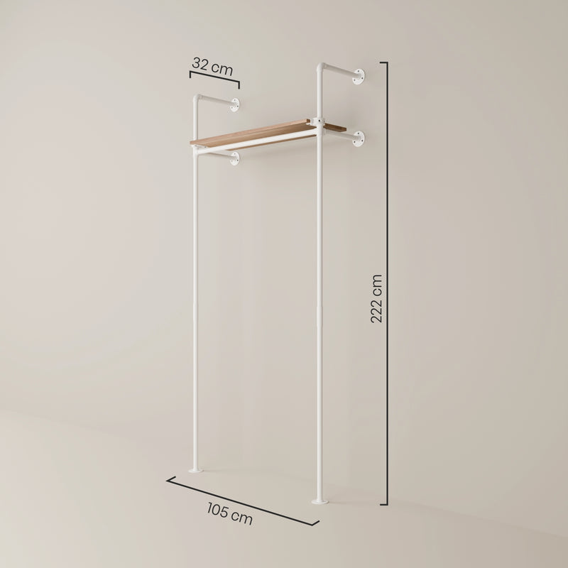 KIM 1 OAK – 1 Regalboden oben | Weiß