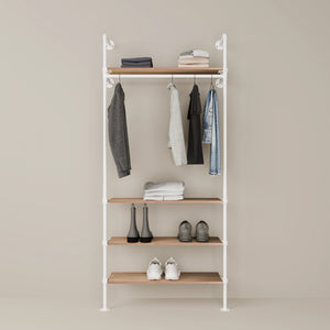 KIM 1 OAK – 4 Regalböden | Weiß