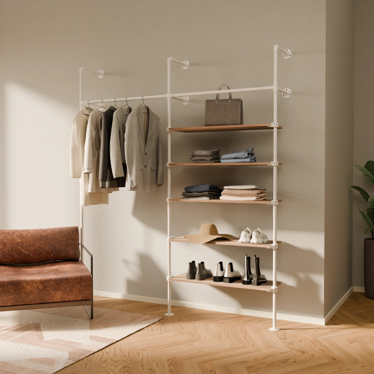 KIM 2 OAK – 5 Regalböden | Weiß