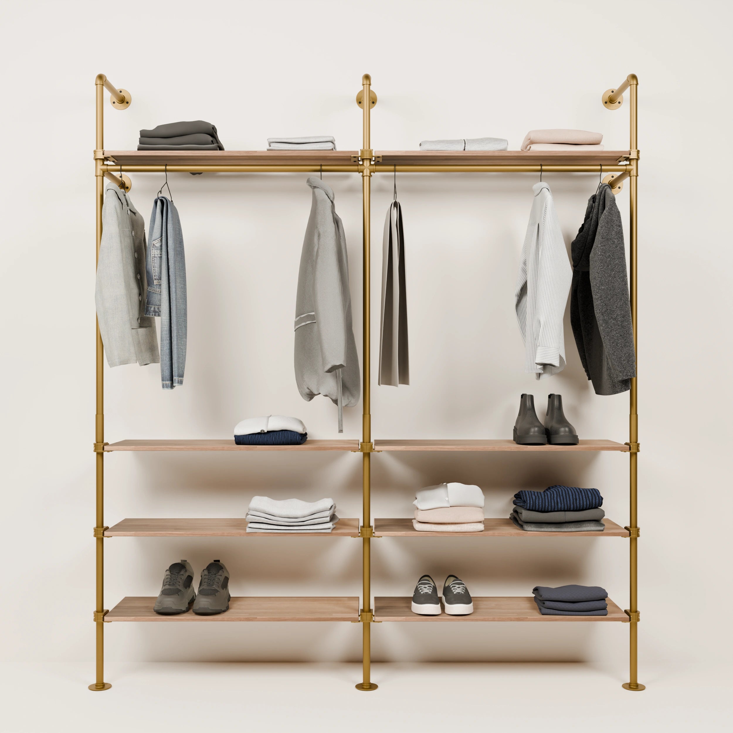 KIM 2 OAK – 8 Regalböden | Gold