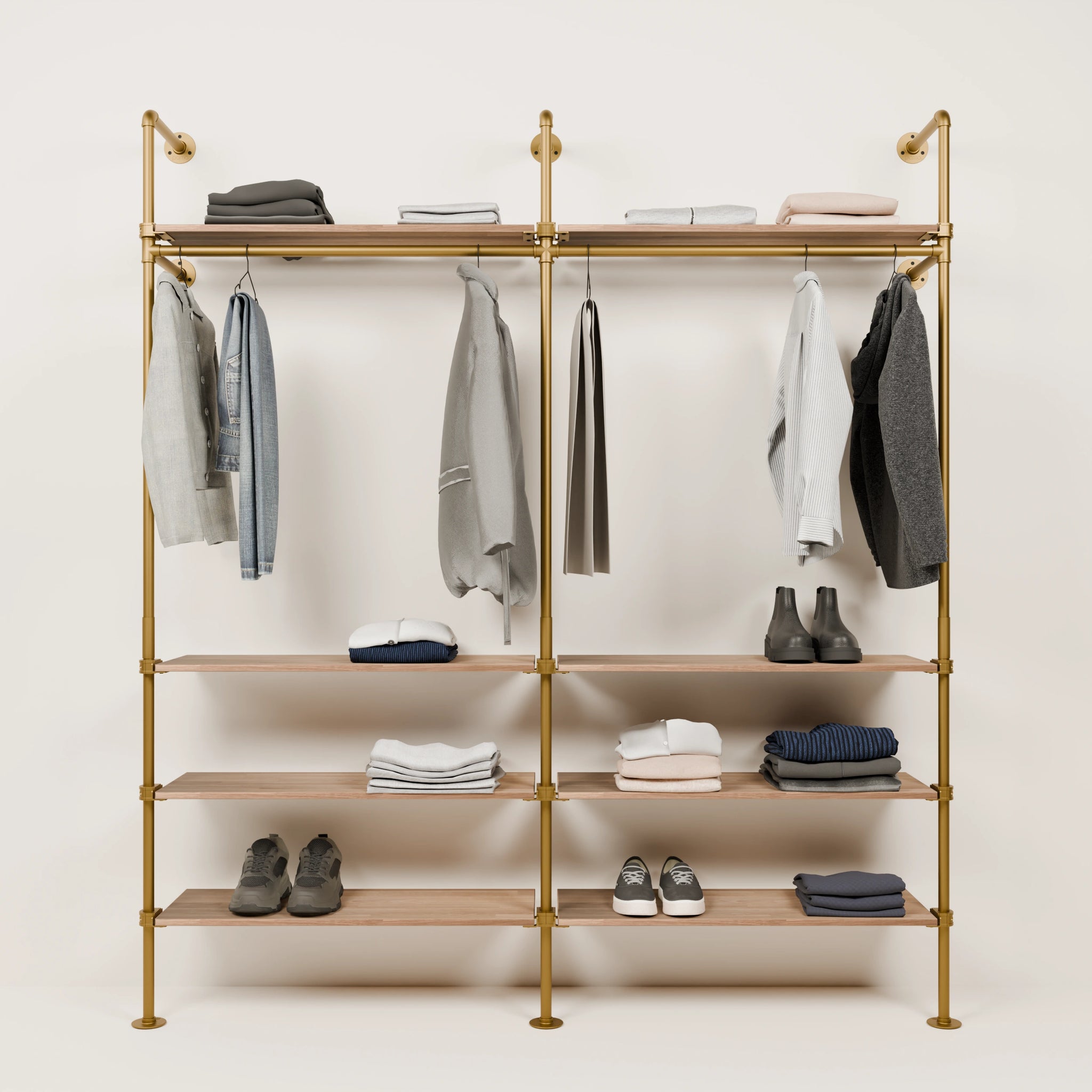 KIM 2 OAK – 8 Regalböden | Gold