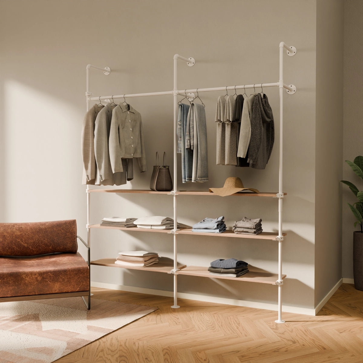 KIM 2 OAK – 6 Regalböden | Weiß