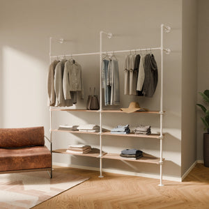 KIM 2 OAK – 6 Regalböden | Weiß