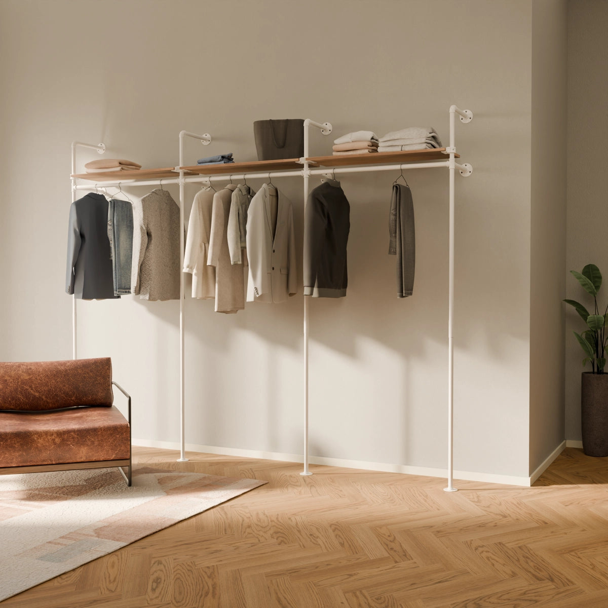 KIM 3 OAK – 3 Regalböden oben | Weiß