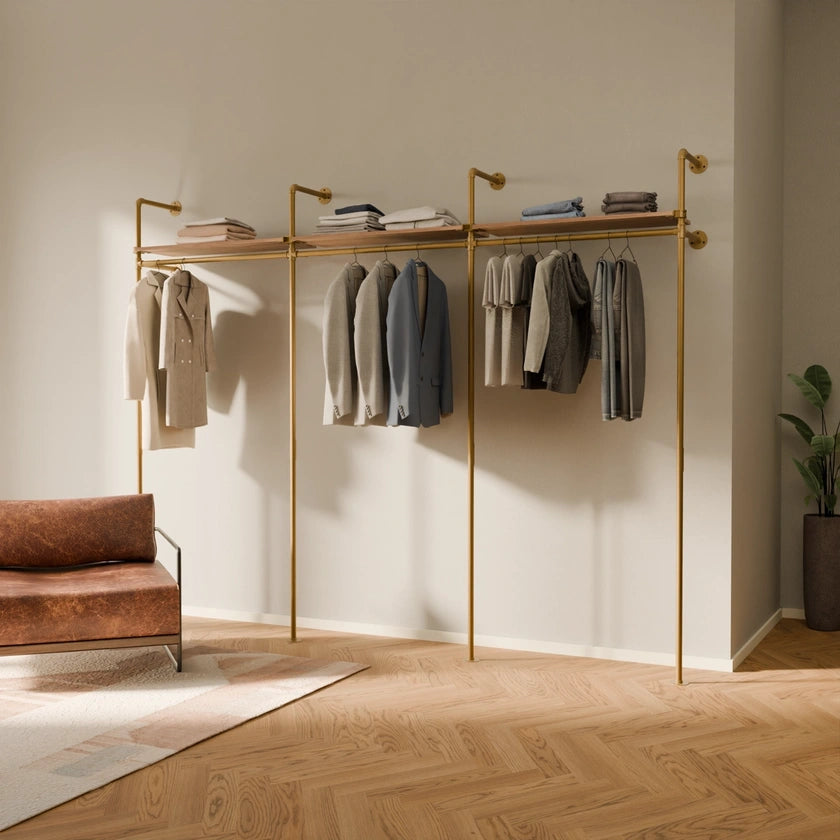 KIM 3 OAK –  3 Regalböden oben | Gold