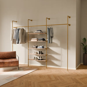 KIM 3 OAK – 5 Regalböden | Gold