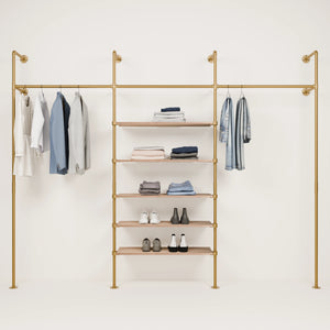 KIM 3 OAK – 5 Regalböden | Gold
