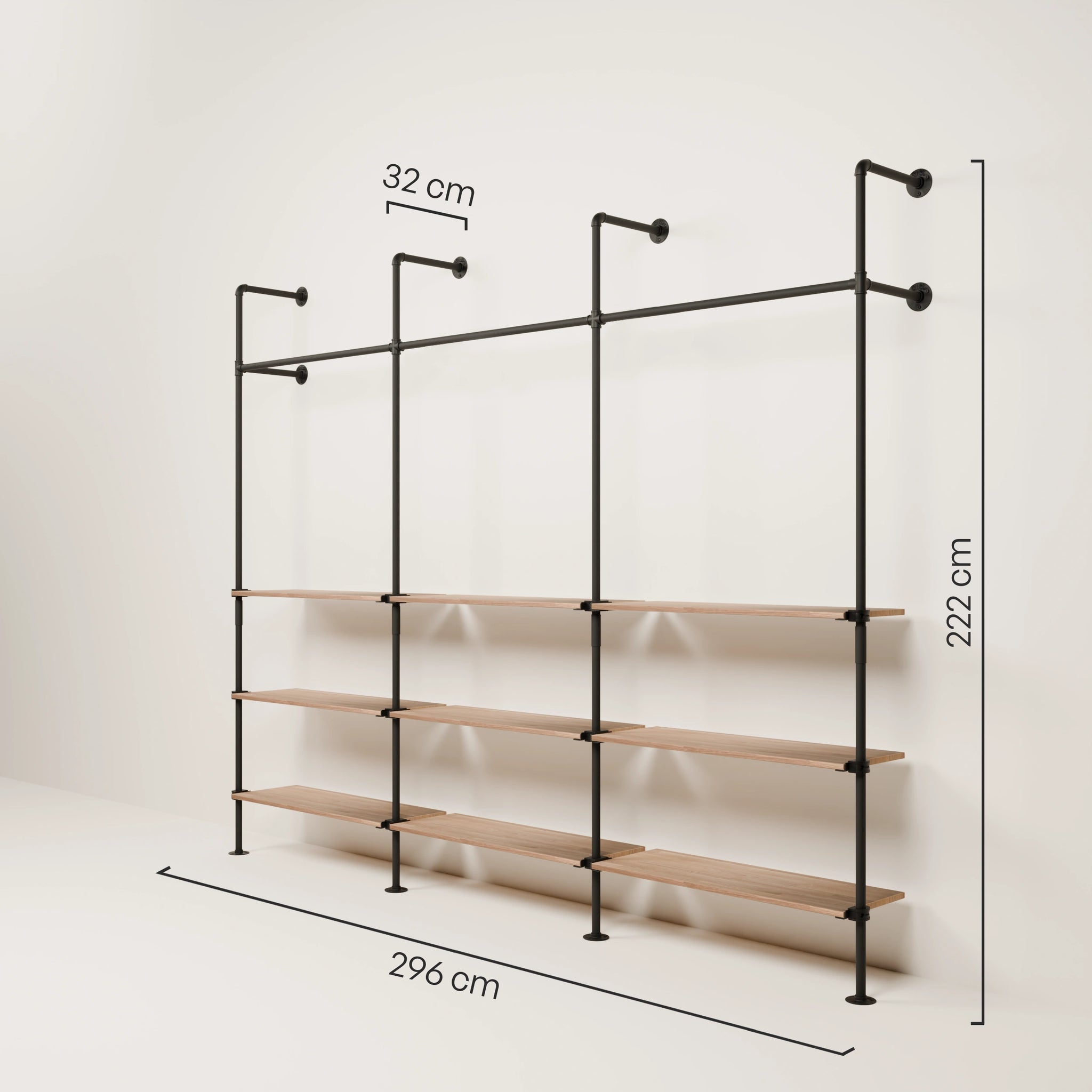KIM 3 OAK – 9 Regalböden