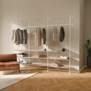 KIM 3 OAK – 9 Regalböden | Weiß