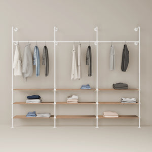 KIM 3 OAK – 9 Regalböden | Weiß