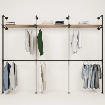 KIM DOUBLE 3 OAK – 3 Regalböden oben