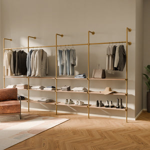 KIM 4 OAK –  12 Regalböden | Gold