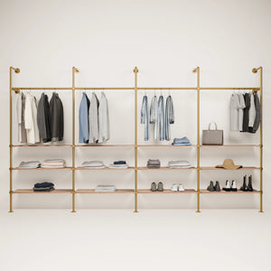 KIM 4 OAK –  12 Regalböden | Gold