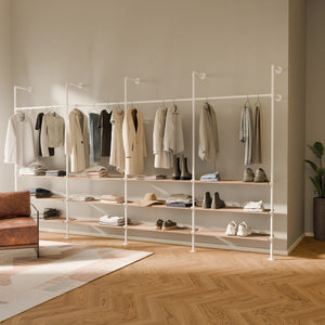 KIM 4 OAK – 12 Regalböden | Weiß