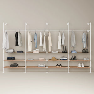 KIM 4 OAK – 12 Regalböden | Weiß