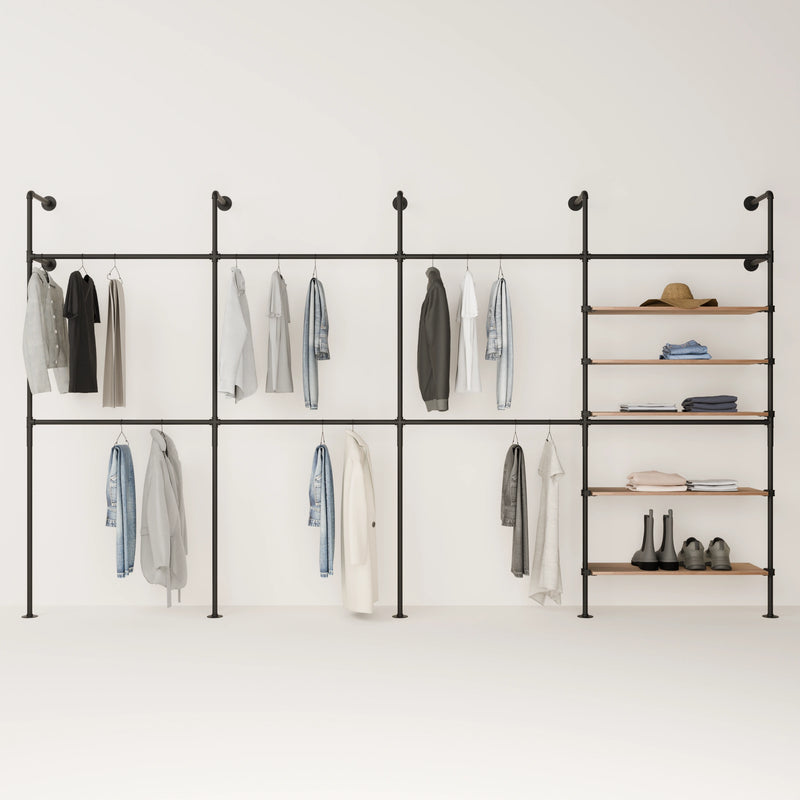 KIM DOUBLE 4 OAK –  5 shelves