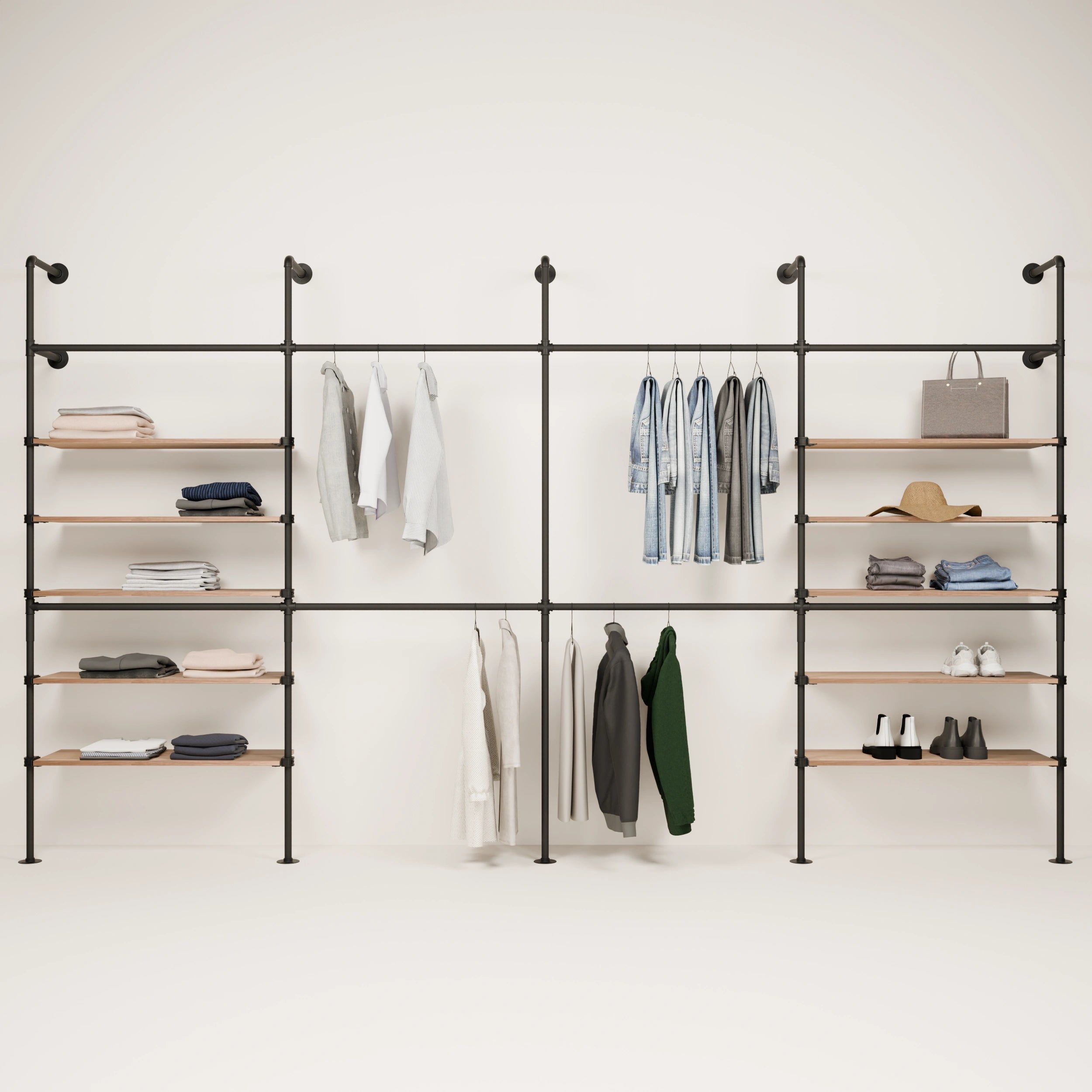 KIM DOUBLE 4 OAK – 10 Regalböden